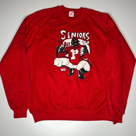 90s Vintage 1994 Seniors Sweatshirt by Jerzees – XL – Made in USA - Picture 1 of 8